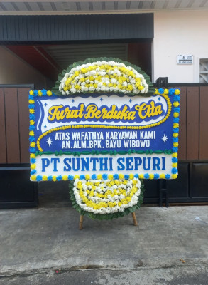 Papan Bunga Duka di Kertasana